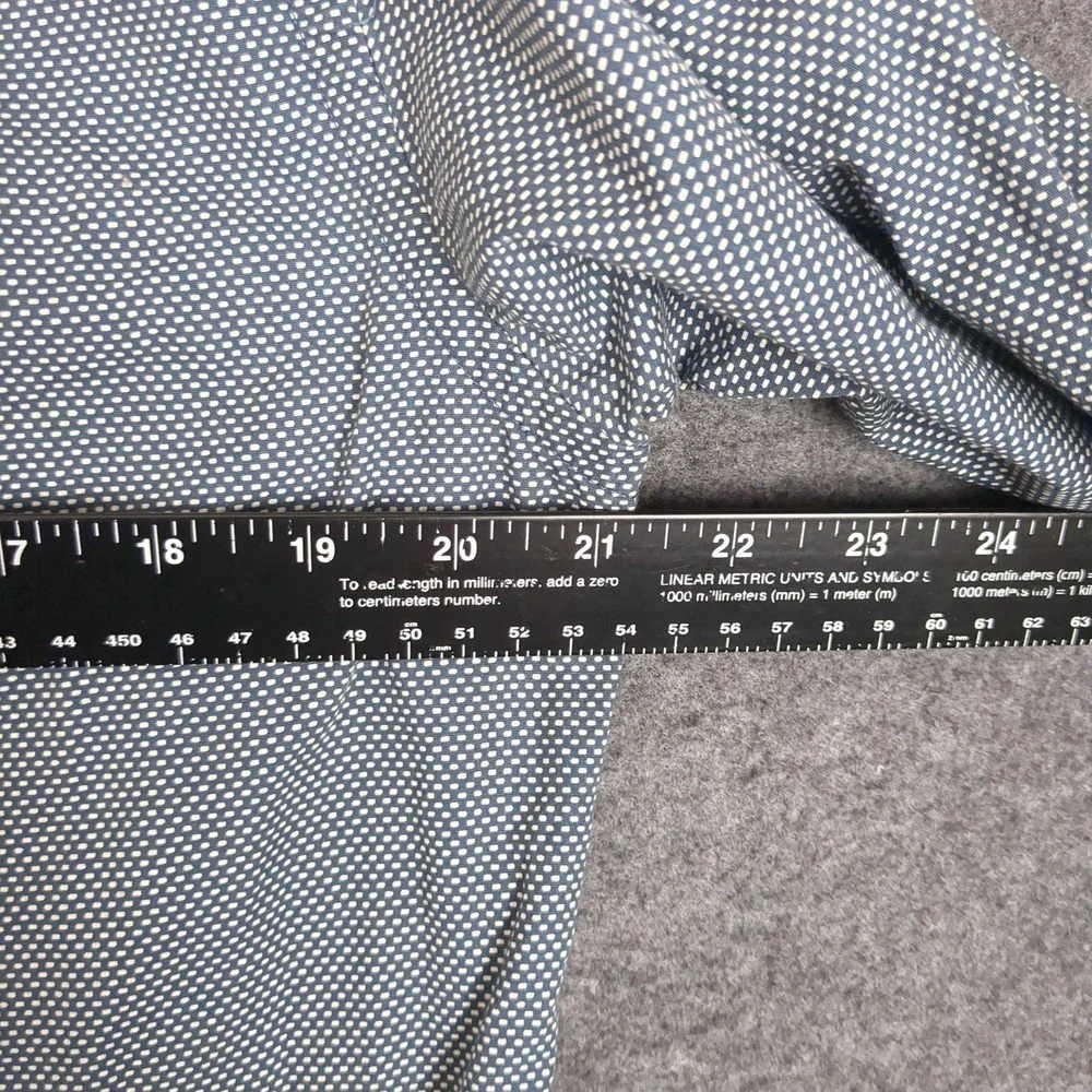Banana Republic Soft Wash Tailored Slim Fit Shirt Mens Medium Blue Geometric Dot
